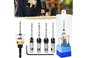 JNEYVIC Punte Svasatrici per Trapano, Set Svasatori Professionali in Acciaio al Carbonio Punta Svasatore per Metallo/Legno, Diametro 2.8/3.2 mm x 8 mm e 3.2/3.5mm x 10 mm