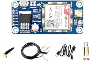 Waveshare Raspberry Pi SIM7000G NB-IoT/Cat-M/Edge/GPRS Hat Low Power Narrow Band Cellular IoT Communication Module for GNSS Positioning Global Band Support