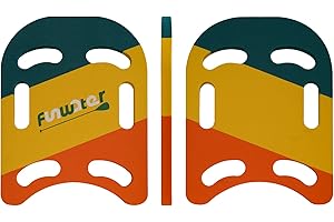 FunWater Swim Kickboard, 14"/18" Swim Training kickboard with Non-Slip Edges and 6 Integrated Hole Handles, Lightweight EVA Board, Suitable for Adult and Children's Swim Lessons