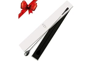 Kidia Bar Spoon 40 cm – Cucchiaio da Bar Professionale in Acciaio Inox 304 – Manico a Spirale, Finale Piatto Flat – Per Stir & Strain, Mixing Glass, Cocktail e Mixology – Custodia Inclusa