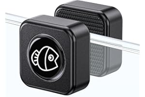 Pawfly Aquarium Magnetic Brush Fish Tank Glass Cleaner 3 cm Mini Stain Scrubber Pads Aquarium Cleaning Tool for 0.5 cm Thick Fish Tank up to 40 L (Non-floatable)