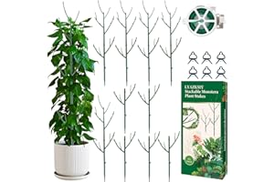LYAZKMY Stackable Plant Stakes 15 Pack, Adjustable Monstera Plant Support, Garden Stakes for Indoor and Outdoor Plants, Reusable Plant Sticks for Potted Plants, Pothos, Vine, Flower Use