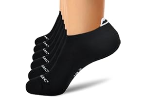 YCQQPRO Sneaker Socken Damen 39-42, Socken Damen 35-38, Sportsocken Herren 43-46, Atmungsaktive Baumwolle Socken, Kurz Anti-Blasen Laufsocken Socken, 6 Paar