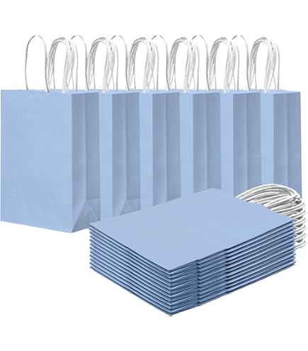 Bolsas De Papel Kraft Con Asas 250 Uds Amarillas 21x11x28 Cm