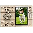 free-space Pet Memorial Picture Frame with Small Glass Bottle for Ashes or Hair Dog Cat Loss Gift (Black)