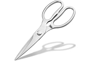 PLYS Ciseaux de Cuisine Pointus en Acier Inoxydable : Multi-Usages, Lavables au Lave-Vaisselle, Ciseaux à Volaille, Ciseaux de MéNage, AdaptéS au Poulet, LéGumes, Herbes, Viande