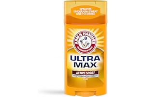 CHURCH & DWIGHT Arm & Hammer Ultramax Active Sport Anti-Transpirant Deostick, breit, 24 Stunden sauber, 79 g, 6 Stück