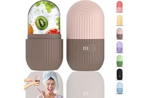 BEGOÑA ECHEGOYEN B-E ® Ice Roller | Rodillo Facial Hielo Silicona | Ice Roller Facial | Hielo Para la Cara Reutilizable | Skin Roller para Ojeras, Arrugas y Elasticidad (Marron)