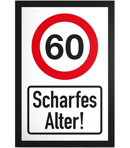 ORIGINAL 30 Km/h Verkehrsschild Mit Geburtstagstext – 60 Cm Durchmesser, Aus Aluminium, Made In Germany