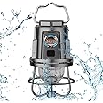 Glaceon LED Portable Camping Lantern, 1200mAh Battery Powered Searchlight with Hanger & Hook, Outdoor Lighting Outdoor Led Lights, Emergency Light for Power Failures, Hiking, Camping (GC-03)
