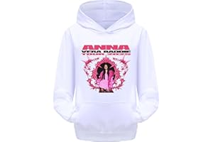 MAGLIERIA CONFORTI Felpa per Bambina Ragazza di Anna - Vera Baddie Tour 2025 - Bianca o Nera