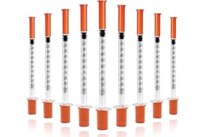 XTAIQD 10 Pack 1ml 0.3x8mm Plastic Multiple Uses Distribution Measuring Tools,Individually Sealed Packaging,Lab Accessories for Pet Feeding Liquid Separation Cake Decoration