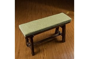 Xpnit Thick Dining Bench Cushion Pad 2/3 Seater,80/100/120cm Garden Bench Seat Cushion Pad Mat for Patio Swing Indoor Outdoor (120x30x3cm,Green)