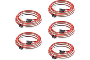 BTF-LIGHTING 3 Pin 20AWG JST SM LED Connettore 5pcs/confezione Connettore maschio femmina con 2m di cavo per WS2812B WS2811 WS2814 SK6812 FCOB WS2811 IC Striscia LED senza saldatura Filo controller