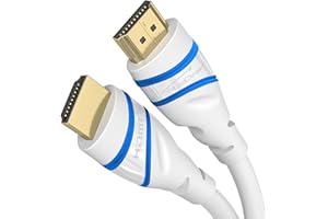KabelDirekt – 10K & 8K HDMI Cable, HDMI 2.1 b – 3m, available in 0.5-5m – Certified, developed in Germany (Ultra High Speed Cable, for PC, PS5 or Xbox, monitor or TV – white)