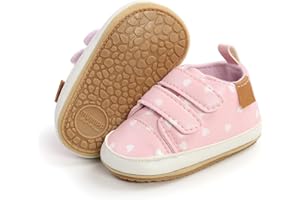 BABSMULY Baby Shoes Boys Girls Non-Slip Rubber Sole High Top PU Leather Sneakers Toddler Crib Shoes Newborn Loafers Flat Shoes