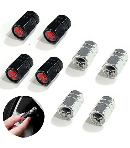 Bouchon De Valve Crâne Argenté Goliton - Pour Des Jantes Qui Déchirent !