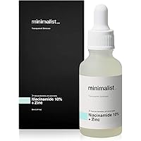 Minimalist Niacinamide 10% for Blemishes, Acne Marks & Oil Balancing with Zinc | Skin Clarifying Anti-Acne Face Serum…