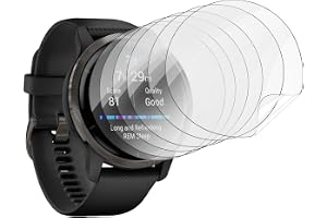 nvskvd 6 st skärmskydd för Garmin Venu 2 | Hydrogel HD transparent film flexibel mjuk, hög känslighet touch, reptålig (inte h