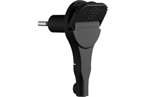 Electraline 520201 Wtyk męski 2P 6A Extra Flat Black