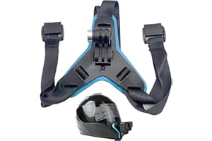 HUGWAIT Supportoda Casco Moto Mentoniera per Hero 9/8/7/6, Supporto per Videocamera per Casco da Moto per Insta360, Moto Casco Mento Supporto, Supporto Mento Staffa di Montaggio