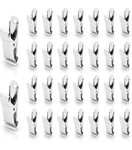 Lot De 15 Pinces Crocodiles En Acier Inoxydable Noir - 13 Mm De Large - Multifonction Pour Bricolage, Bureau, Maison