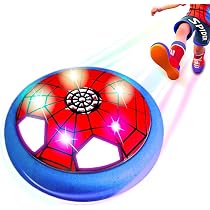 Ballon Football Aéroglisseur LED - Hover Soccer Ball Lumineux Intérieur Extérieur - Jouet Enfant 3-12 Ans Avec Lumières - Cadeau Anniversaire Noël