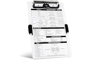 BOXOB Podkolannik Pilota, Aluminiowy Podkladki na Kolana Schowek Pilota Notatnik z Uchwytem na Dlugopis i Elastycznym Paskiem Akcesorium do Torby Lotniczej do Pisania Pilota