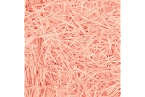 Mamiddle 50g Virutas de Papel Raffia para Relleno - Relleno para Cestas de Regalo, Decoración Fiesta, Embalaje de Regalos y Cajas Decorativas (Pomelo)