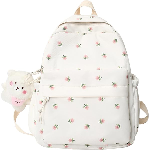 Zaino Jeeeun Per Ragazze Con Disegno Ciliegie - Kawaii, Spazioso E Leggero, Per Scuola E Viaggi