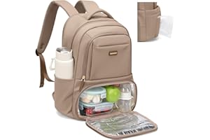 GOLF SUPAGS Sac a Dos Isotherme, Sac à Dos Ordinateur 16 Pouces, Sac à Dos Déjeuner avec Compartiment Isotherme, pour Camping Voyage Collège Travail