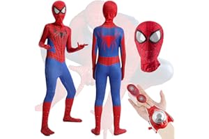 ZeiLaBang Kakadi Spider Anzug Kinder Bodysuit,Spider kostüm kinder,Superheld 3D Ani-me Anzug Raveparty Party Kostüm Kinder,Jumpsuit Super Kostüm Karneval für Party, Weihnachten