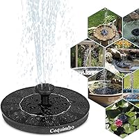 Coquimbo Solar Springbrunnen, Solar Teichpumpe Garten Wasserpumpe Solarpumpe mit 1W Monokristalline Solar Panel…