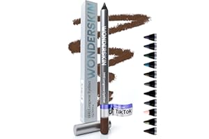 Wonderskin 1440 Eyeliner a Lunga Durata, Eyeliner Impermeabile, Matita Eyeliner a Lunga Durata, Trucco Occhi a Prova Di Sbavature (Zucchero Di Canna)