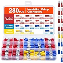 50 Connettori Termoretraibili Saldanti Set Assortimento Selezione