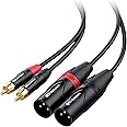 Cable Matters Dual RCA to XLR Unbalanced Interconnect Cable 1.8m, 2 RCA to 2 XLR Male Cable