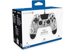 Gioteck VX4 Controller cablato per PlayStation 4 (PS4) - Blu