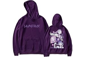 BOSSETY Sweats à Capuche Kpop Demons Hunters Merch pour Femmes Imprimés Huntrix Huntr/X Rumi Mira Zoey Pull à Manches Longues Kpop Witch Hauts Décontractés Hoodie