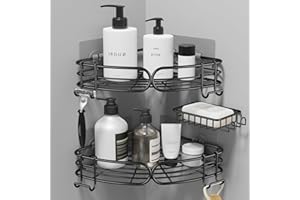 pickpiff 3 unidades de estante de ducha sin taladrar, estantería esquinera para baño, estante de ducha, champú, soporte para ducha, cesta de ducha, estante de ducha, soporte de ducha, estante de pared