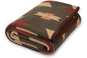 ACUSHLA Decke aus Merinowolle, großer Überwurf, Tagesdecke für Schlafsofa, Einzelbett, Doppelbett, gemütliche Überwürfe für Sofas und Betten, weiche und warme Decken, Picknick, Camping, 160 x 220 cm