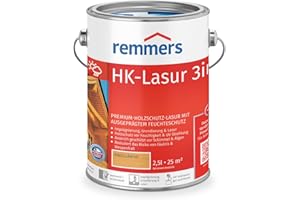 Remmers HK-Lasur 3in1 pinie/lärche, 2,5 Liter, Holzlasur aussen, 3facher Holzschutz mit Imprägnierung + Grundierung + Lasur, Feuchtigkeit- und UV-Schutz