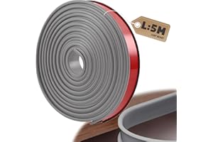 LeapBeast U-Form Selbstklebend Möbelkantenband, 5 Meter Möbelkantenband Flexible TPE Faltbarer Kantenschutz für Tische Bettkanten Nachttische Wand Ecken