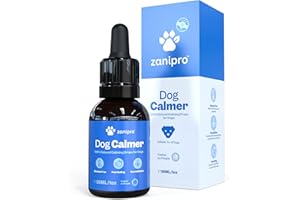 Zanipro Valerian Calming Drops for Dogs, Calmer for Anxiety and Relief for Nervous Dogs, 100% Natural Remedy Suitable for Travel Separation and Sickness, Fireworks, 30ml