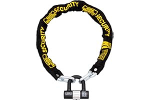 BURG-WÄCHTER Burg-Wachter 1.5M Sold Secure Gold Bike Chain and Lock Kit, Black