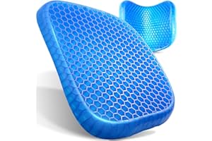 ‎RETOO Retoo Poduszka do siedzenia żelowa komfortowa na krzesło biurowe ergonomiczna poduszka do siedzenia do samochodu większy komfort gruba poduszka żelowa