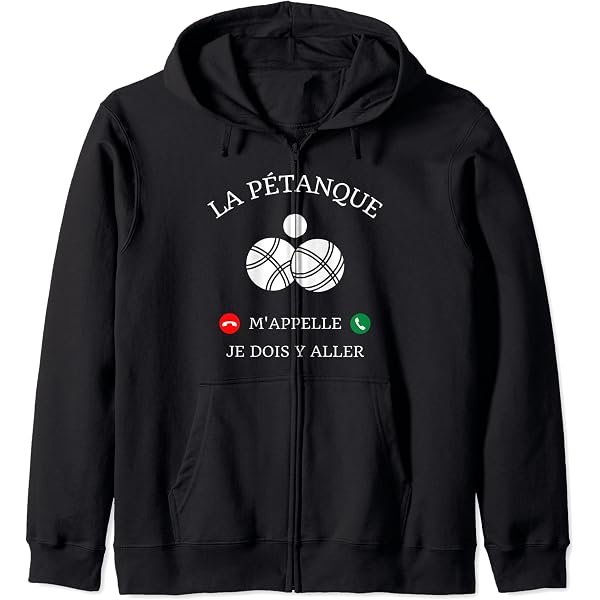 Sweatshirt Humour 'Retraite Pétanque' - Cadeau Drôle Pour Bouliste, Papy - Coupe Classique, 241g