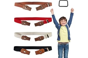 LOKBY 4PCS Cinturón De Cintura Para Niños, Invisibles Cinturón Para Niños, Cinturón Para Niños, Cinturon Niño, Cinturón Niño 3 Años, Cinturon Para Niños, Cinturón Infantil Ajustable de Hebilla