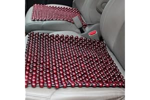 LUMoony 1Pcs Holzkugel Sitzauflage quadratisches Pad Wood Holzkugel Holzperlen Handgefertigte Perlen Tragbare Stuhl Kissen Sitzauflage Sitzbezug Sitzmatte Sitzaufleger