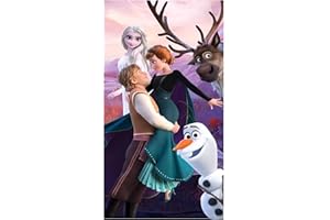 Theonoi Asciugamano per bambini, asciugamano da sauna, telo da bagno, 70 x 140 cm, regalo in microfibra (Frozen)