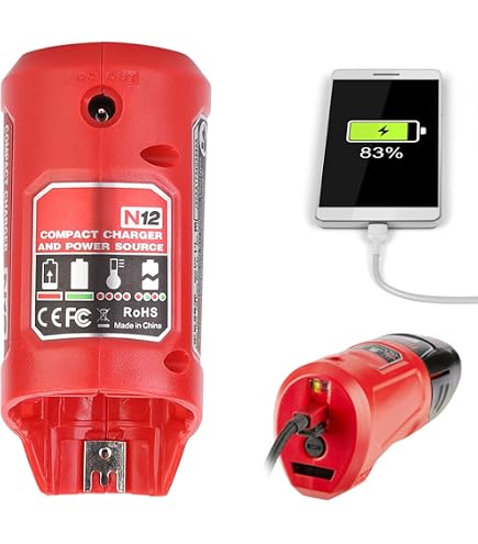 Adattatore Di Avviamento Per Auto Compatibile Con Batterie Milwaukee - Cavo 12 AWG 1,8m, Emergenza Per Batteria Scarica